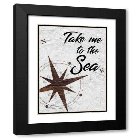 To The Sea 1 Black Modern Wood Framed Art Print with Double Matting by Prime, Marcus