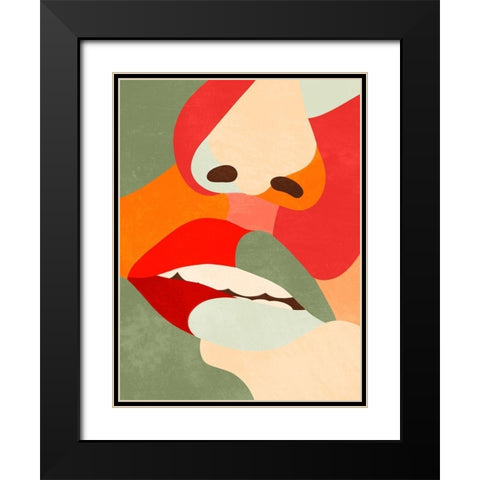 Lusty Close 1 Black Modern Wood Framed Art Print with Double Matting by Prime, Marcus