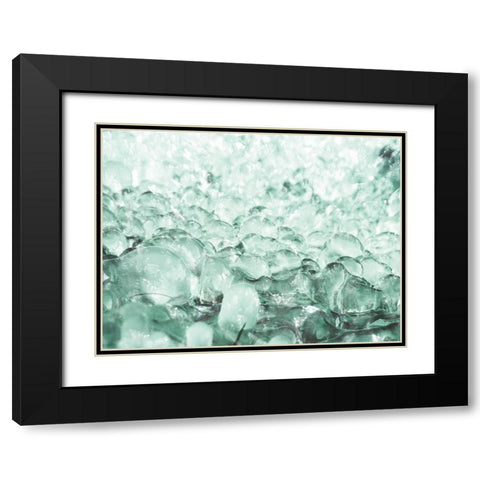 Bubbly Mint 1 Black Modern Wood Framed Art Print with Double Matting by Prime, Marcus