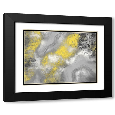 Shinning Tones 1 Black Modern Wood Framed Art Print with Double Matting by Prime, Marcus