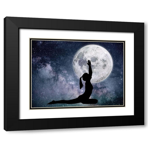 Lifting The Moon Black Modern Wood Framed Art Print with Double Matting by Prime, Marcus