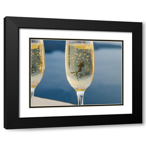 Wine Dive 1 Black Modern Wood Framed Art Print with Double Matting by Prime, Marcus