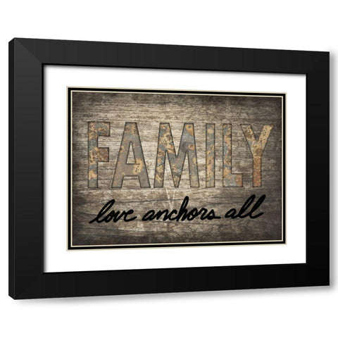 Love Anchors All 1 Black Modern Wood Framed Art Print with Double Matting by Prime, Marcus