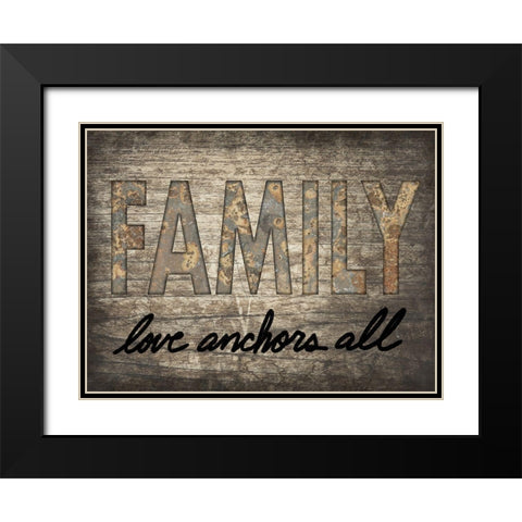 Love Anchors All 1 Black Modern Wood Framed Art Print with Double Matting by Prime, Marcus