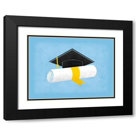Grad Pride 1 Black Modern Wood Framed Art Print with Double Matting by Prime, Marcus