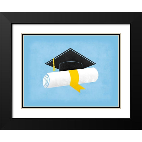 Grad Pride 1 Black Modern Wood Framed Art Print with Double Matting by Prime, Marcus