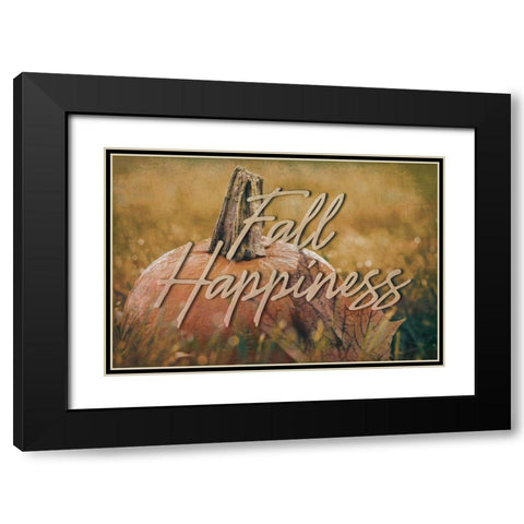 Fall Happiness 1 Black Modern Wood Framed Art Print with Double Matting by Prime, Marcus
