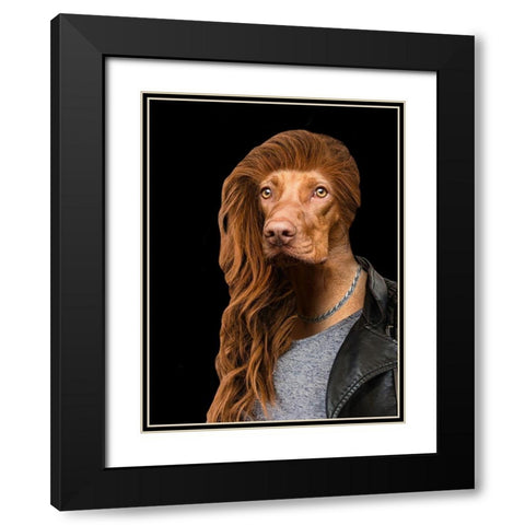 Nightime Rebel Black Modern Wood Framed Art Print with Double Matting by Prime, Marcus