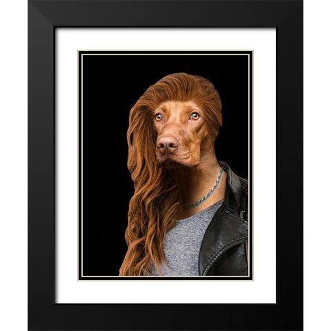 Nightime Rebel Black Modern Wood Framed Art Print with Double Matting by Prime, Marcus