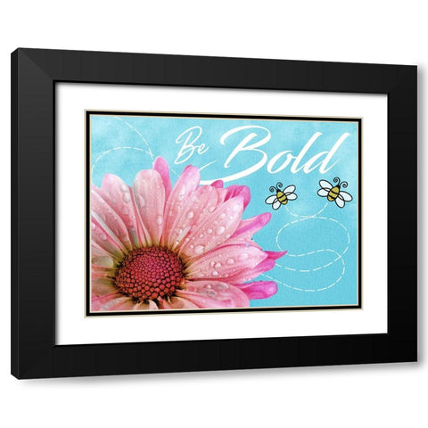 Be Bold Black Modern Wood Framed Art Print with Double Matting by Prime, Marcus