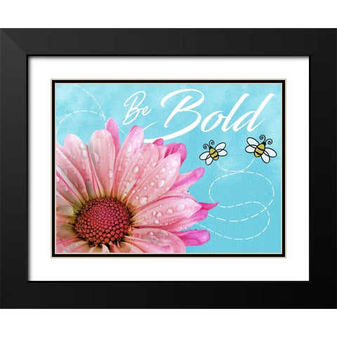 Be Bold Black Modern Wood Framed Art Print with Double Matting by Prime, Marcus