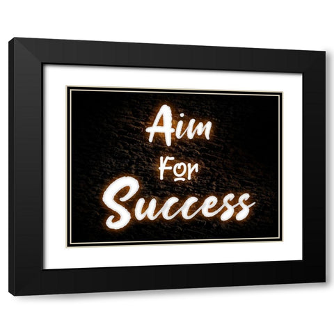 Aim For Success Black Modern Wood Framed Art Print with Double Matting by Prime, Marcus