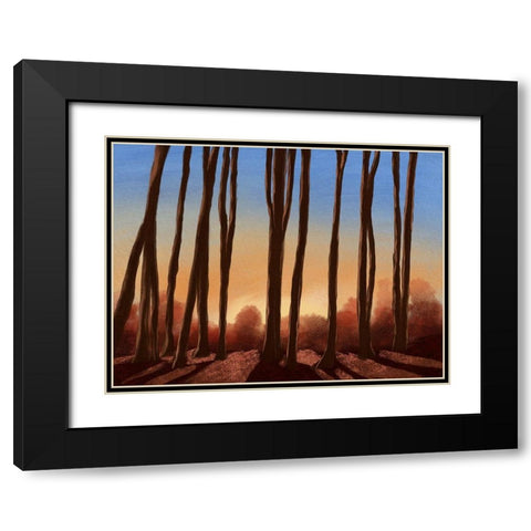 Creeping Shadows 1 Black Modern Wood Framed Art Print with Double Matting by Prime, Marcus