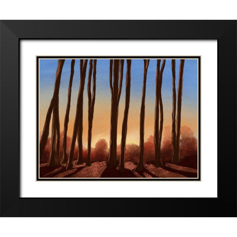 Creeping Shadows 1 Black Modern Wood Framed Art Print with Double Matting by Prime, Marcus