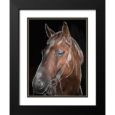 Illustrated Spirit 2 Black Modern Wood Framed Art Print with Double Matting by Prime, Marcus