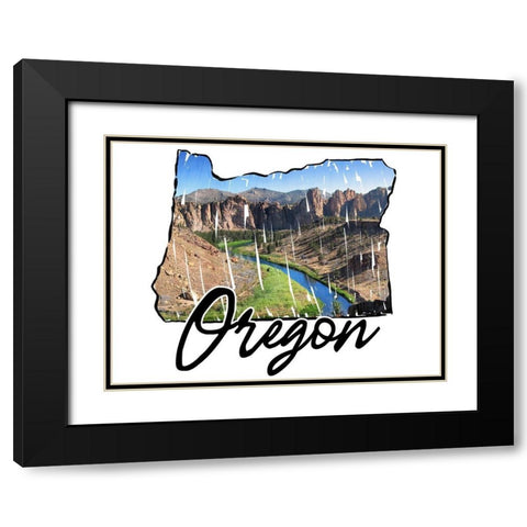 Oregon Pride Black Modern Wood Framed Art Print with Double Matting by Prime, Marcus