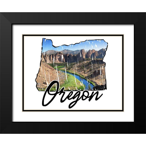 Oregon Pride Black Modern Wood Framed Art Print with Double Matting by Prime, Marcus