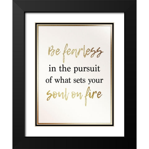 Partly Gold Soul 1 Black Modern Wood Framed Art Print with Double Matting by Prime, Marcus