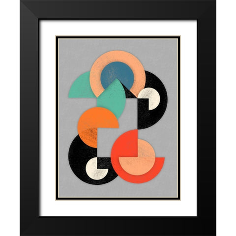 Geometric Breakthrough 1 Black Modern Wood Framed Art Print with Double Matting by Prime, Marcus