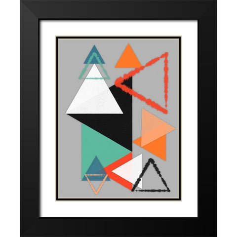 Geometric Breakthrough 4 Black Modern Wood Framed Art Print with Double Matting by Prime, Marcus