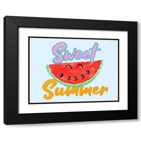 Sweet Summer Black Modern Wood Framed Art Print with Double Matting by Prime, Marcus