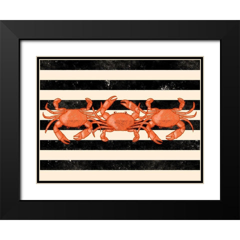 Crab Dance Black Modern Wood Framed Art Print with Double Matting by Prime, Marcus