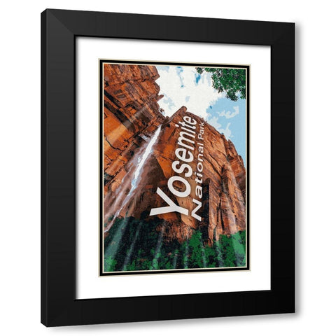 Yosemite Love Black Modern Wood Framed Art Print with Double Matting by Prime, Marcus