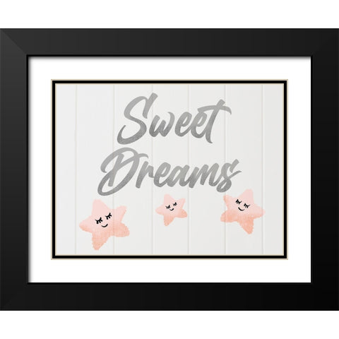 Sweet Dreamy Stars Black Modern Wood Framed Art Print with Double Matting by Prime, Marcus