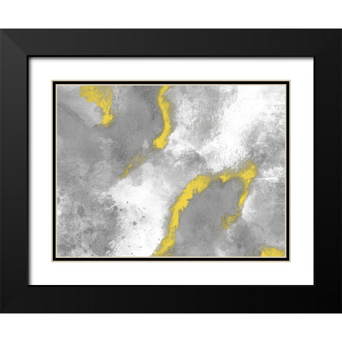 Bright Burst 1 Black Modern Wood Framed Art Print with Double Matting by Prime, Marcus