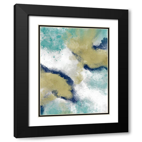 Inspired Burst 1 Black Modern Wood Framed Art Print with Double Matting by Prime, Marcus