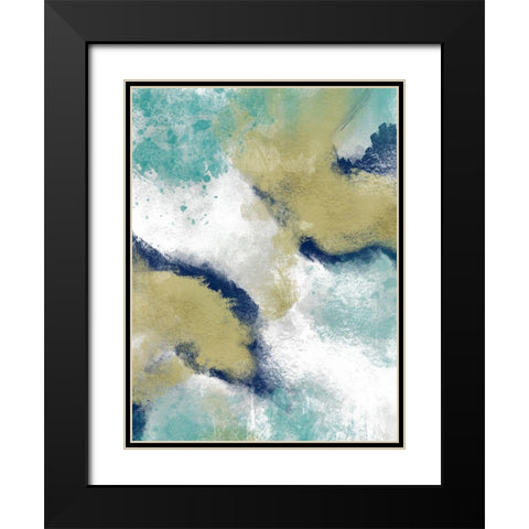 Inspired Burst 1 Black Modern Wood Framed Art Print with Double Matting by Prime, Marcus