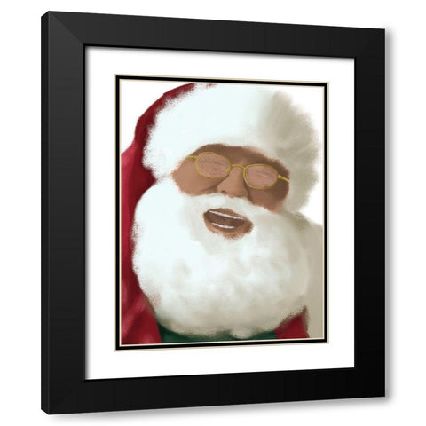 Jolly Laugh 2 Black Modern Wood Framed Art Print with Double Matting by Prime, Marcus