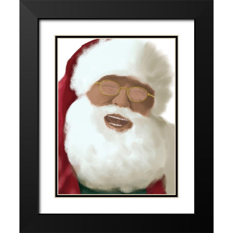 Jolly Laugh 2 Black Modern Wood Framed Art Print with Double Matting by Prime, Marcus