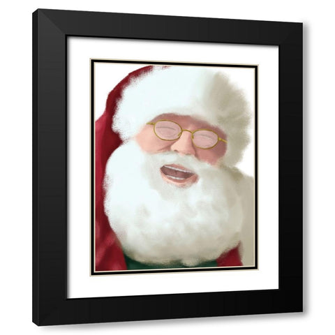 Jolly Laugh Black Modern Wood Framed Art Print with Double Matting by Prime, Marcus