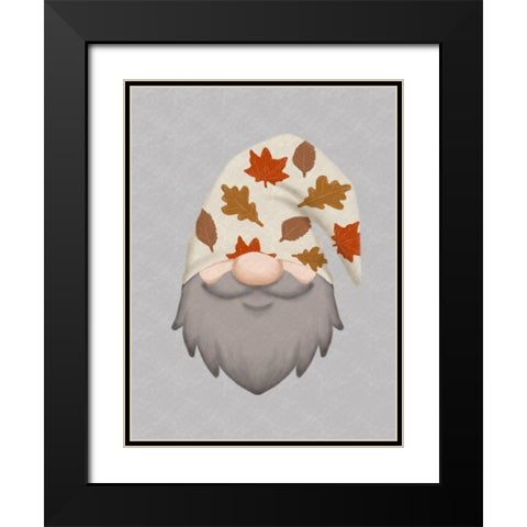 Fall Gnome 3 Black Modern Wood Framed Art Print with Double Matting by Prime, Marcus