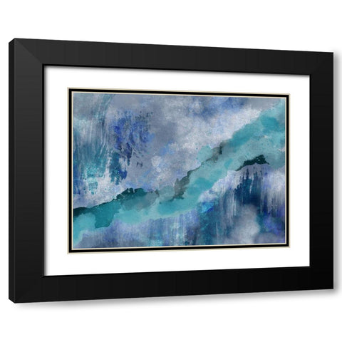 Slashed Existence 1 Black Modern Wood Framed Art Print with Double Matting by Prime, Marcus