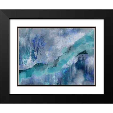 Slashed Existence 1 Black Modern Wood Framed Art Print with Double Matting by Prime, Marcus