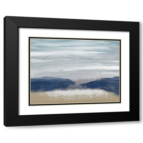 Distant Waves 1 Black Modern Wood Framed Art Print with Double Matting by Prime, Marcus