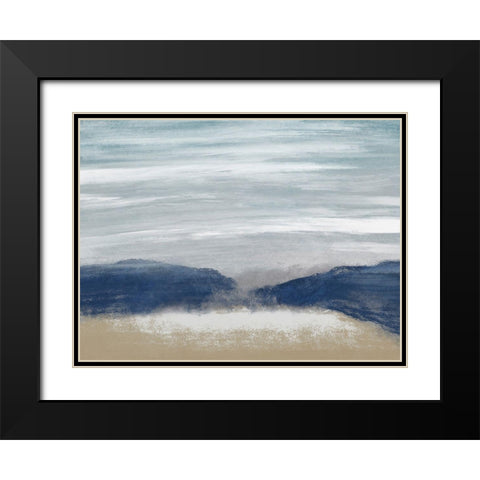 Distant Waves 1 Black Modern Wood Framed Art Print with Double Matting by Prime, Marcus