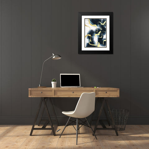 Electric Fusion 1 Black Modern Wood Framed Art Print with Double Matting by Prime, Marcus