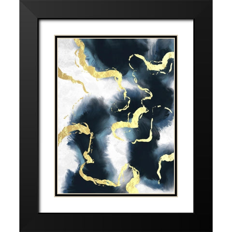 Electric Fusion 1 Black Modern Wood Framed Art Print with Double Matting by Prime, Marcus
