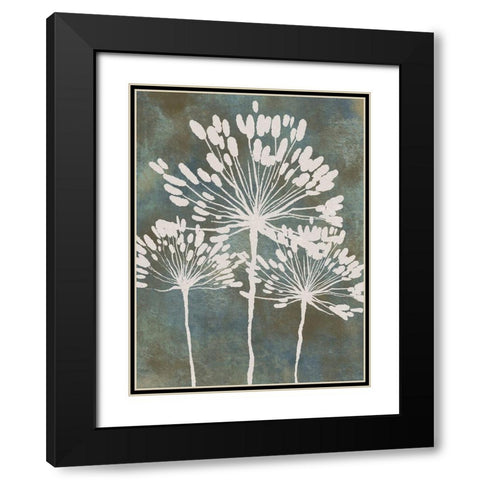 Eclectic Floral 1 Black Modern Wood Framed Art Print with Double Matting by Prime, Marcus