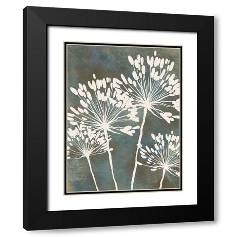 Eclectic Floral 2 Black Modern Wood Framed Art Print with Double Matting by Prime, Marcus