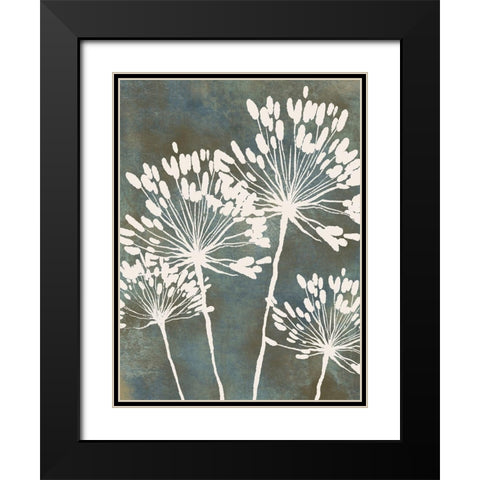 Eclectic Floral 2 Black Modern Wood Framed Art Print with Double Matting by Prime, Marcus