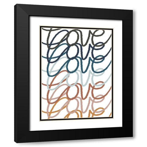 Urban Love 2 Black Modern Wood Framed Art Print with Double Matting by Prime, Marcus
