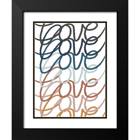 Urban Love 2 Black Modern Wood Framed Art Print with Double Matting by Prime, Marcus