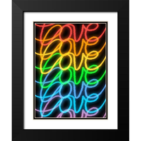Urban Love 1 Black Modern Wood Framed Art Print with Double Matting by Prime, Marcus