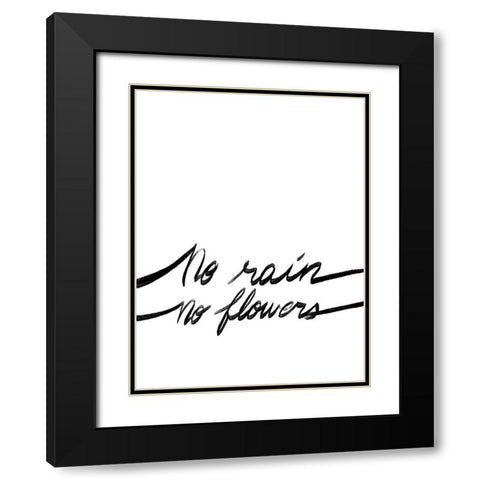 No Rain Black Modern Wood Framed Art Print with Double Matting by Prime, Marcus