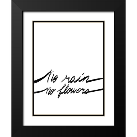 No Rain Black Modern Wood Framed Art Print with Double Matting by Prime, Marcus
