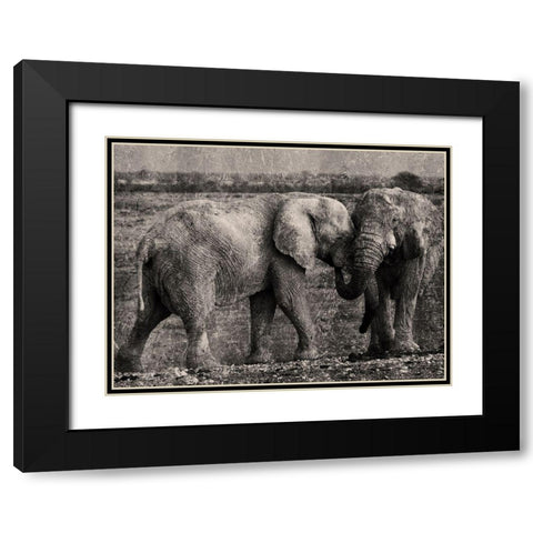 Massive Affection Black Modern Wood Framed Art Print with Double Matting by Prime, Marcus